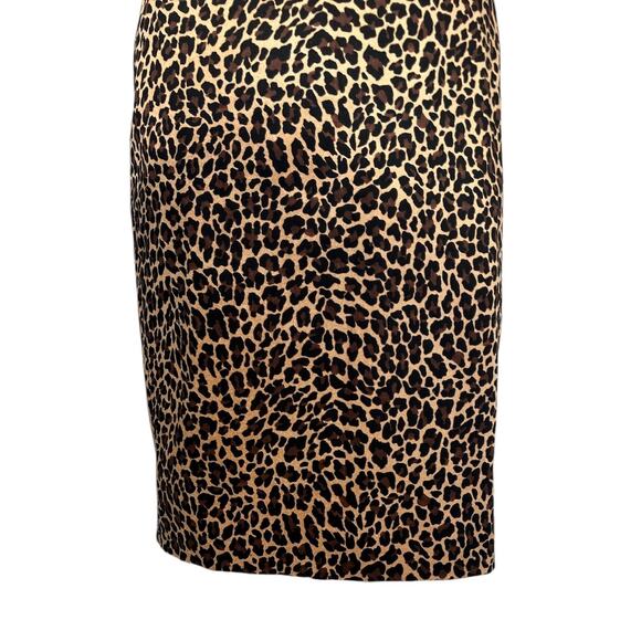 J.Crew Women’s Size 4 Animal Print Cheetah Midi Pencil Skirt - Picture 2 of 8